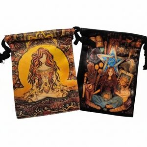 Tarot/Dice Storage Drawstring Velvet Pouches